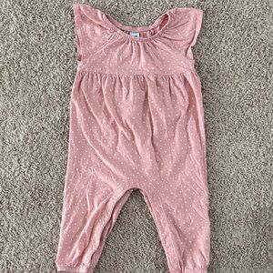 Old Navy Pink Polka Dot Baby Romper